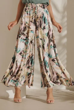 New Mariah Pant In Multi Brushstroke Print Bottoms|Pants