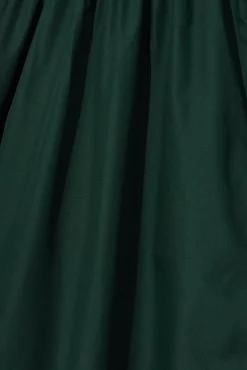 Fashion Marie Midi Shirt Dress In Emerald Cotton Dresses|Casual