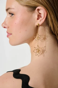 Sale Marisa Flower Drop Earrings In Gold Jewellery|Wedding Accessories