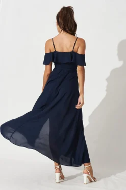 Hot Marit Maxi Dress In Navy Dresses|Formal