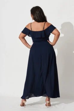 Hot Marit Maxi Dress In Navy Dresses|Formal