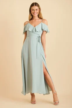New Marit Maxi Dress In Sage Green Dresses|Formal