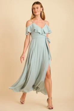 New Marit Maxi Dress In Sage Green Dresses|Formal