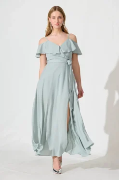 New Marit Maxi Dress In Sage Green Dresses|Formal