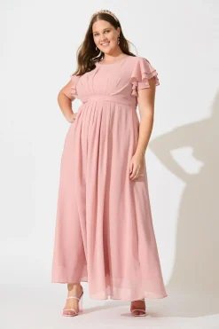 Sale Marvellous Maxi Dress In Blush Dresses|Formal