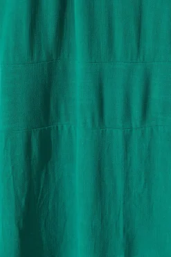 Discount Mary Midi Dress In Teal Linen Blend Dresses|Casual