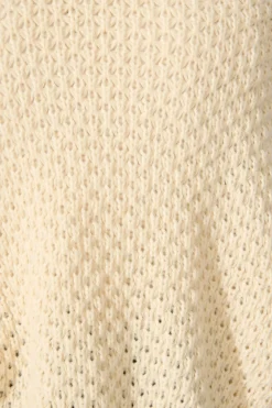 New Mira Knit Cardigan in Cream Wool Blend Knitwear|Knitwear
