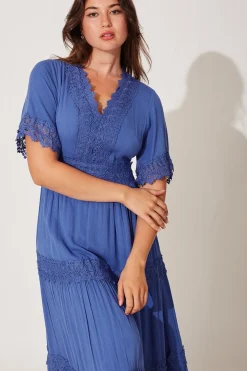 Best Mona Maxi Dress In Blue Dresses|Casual