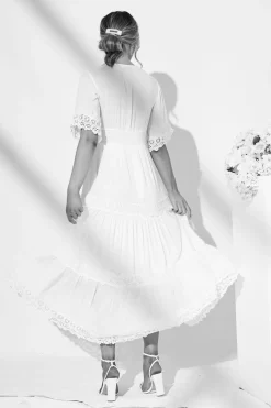 Best Mona Maxi Dress In White Dresses|Casual