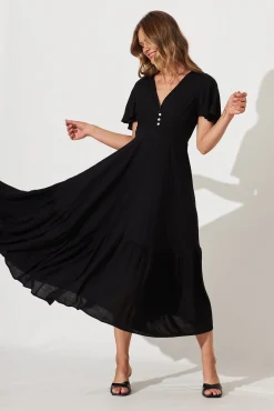 Hot Nevada Maxi Dress In Black Dresses|Casual