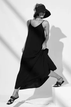 Discount No Scrubs Maxi Dress In Black Dresses|Casual