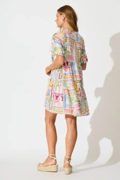 Best Northcote Smock Dress in Multi Patchwork Print Dresses|Casual