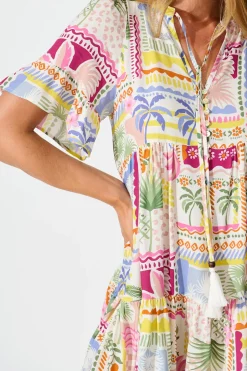 Best Northcote Smock Dress in Multi Patchwork Print Dresses|Casual