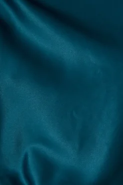 Clearance Nova Nights Top in Teal Satin Tops|Party & Occasion
