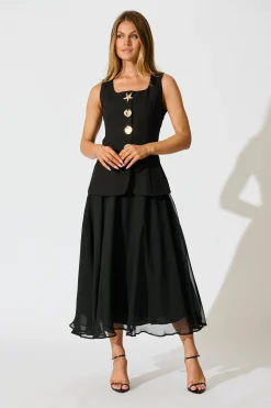Outlet Oceana Maxi Dress in Black Dresses|Party