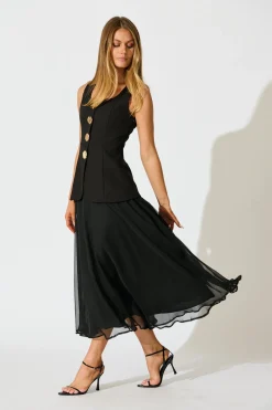 Outlet Oceana Maxi Dress in Black Dresses|Party
