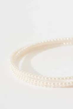 Discount Octavia Three in One Headband in Pearl Hair Accessories