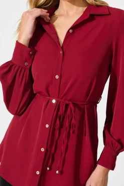 Best Office Muse Shirt in Wine Tops|Workwear