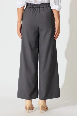 Sale Office Talk Pant in Charcoal Bottoms|Pants