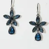 Outlet Olivia Drop Earrings in Navy Stones Jewellery