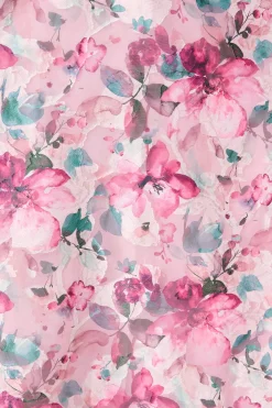Best Opulence Midi Dress in Multi Pink Floral Organza Dresses|Formal