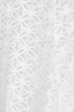 Outlet Osment Midi Dress In White Floral Embroidered Tulle Dresses|Party