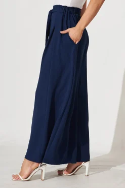 Outlet Page Pants In Navy Bottoms|Pants