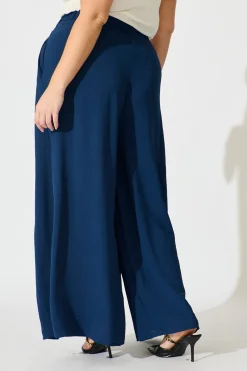Outlet Page Pants In Navy Bottoms|Pants