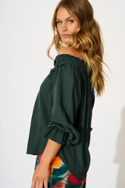 Best Painted Allure Top in Emerald Tops|Casual