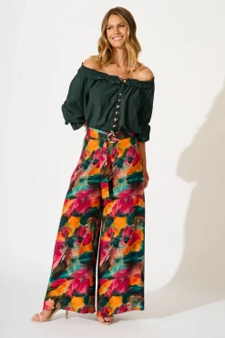 Best Painted Allure Top in Emerald Tops|Casual