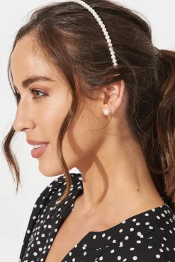 Fashion Pearl Headband In White Hair Accessories|Wedding Guest