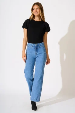 Outlet Perfect Harmony Knit Top in Black Tops