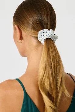 Hot Perry 5 Pack Scrunchie in Navy Multi Hair Accessories