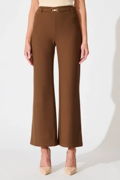 Online Power House Pant in Brown Bottoms
