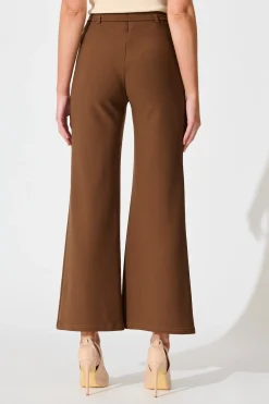 Online Power House Pant in Brown Bottoms