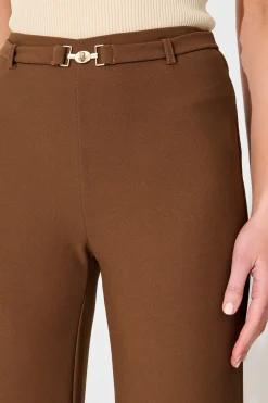 Online Power House Pant in Brown Bottoms