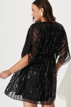 Fashion Prosecco Sequin Dress in Black Dresses|Party