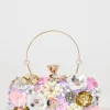 New Quinn Clutch Bag in Lilac with 3D Multi Sequin Floral Bags