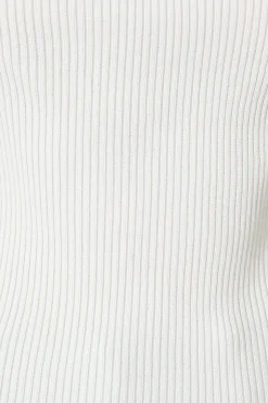 New Radiant Tank Top in White Cotton Blend Tops