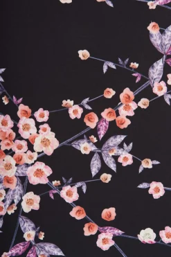 Best Rejina Top In Black With Cherry Blossom Tops|Workwear