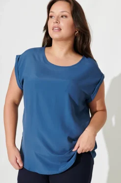 New Rejina Top In Blue Tops|Workwear
