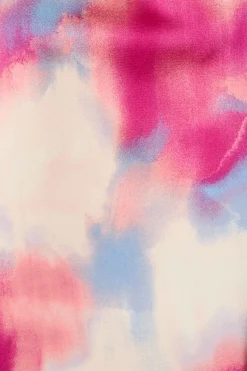 Outlet Rejina Top In Pink And Blue Watercolour Satin Tops|Workwear