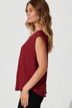 Hot Rejina Top In Wine Tops|Workwear