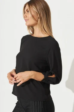 Fashion Rhiah Top In Black Tops|Workwear