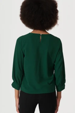 Outlet Rhiah Top in Emerald Tops|Casual