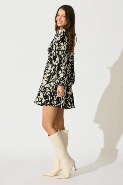 Online Roseabella Dress in Black and White Print Dresses|Party