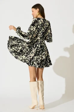 Online Roseabella Dress in Black and White Print Dresses|Party