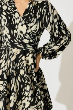 Online Roseabella Dress in Black and White Print Dresses|Party