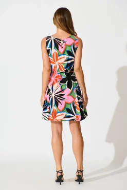 Hot Rosita Dress in Black Multi Dresses|Casual
