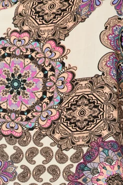 New Sandcastle Jumpsuit In Cream With Purple Paisley Playsuits & Jumpsuits|Jumpsuits & Playsuits